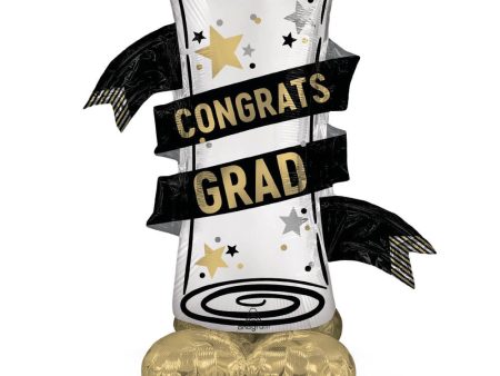 55 inch SATIN GRAD DIPLOMA AIRLOONZ Discount