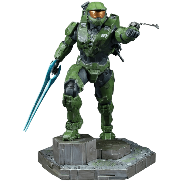 Halo Infinite Master Chief with Grappleshot - 10 Inch PVC Statue For Discount