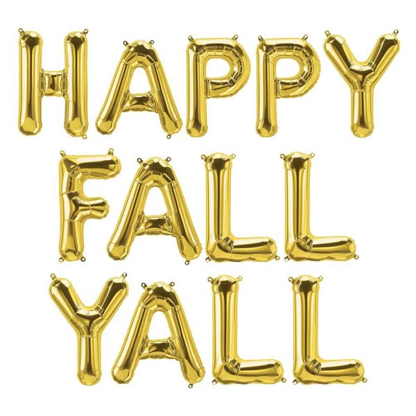 16 inch HAPPY FALL YALL - NORTHSTAR LETTERS KIT (AIR-FILL ONLY) Online Hot Sale