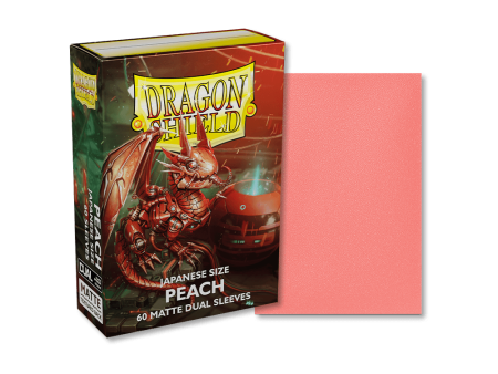 Dragon Shield - Dual Matte Sleeves - Japanese Size - 60pk - Peach Sale