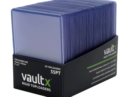 Vault X - Rigid Toploaders 55pt (50 Pack) Fashion