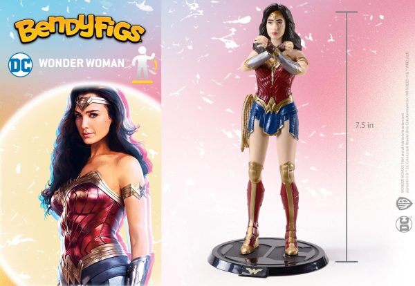 The Noble Collection - DC - Wonder Woman Bendyfig Action Figure For Sale