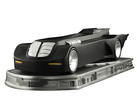 Iron Studios - Batman Animated Series - Batmobile BDS Art Scale Statue 1 10 For Sale