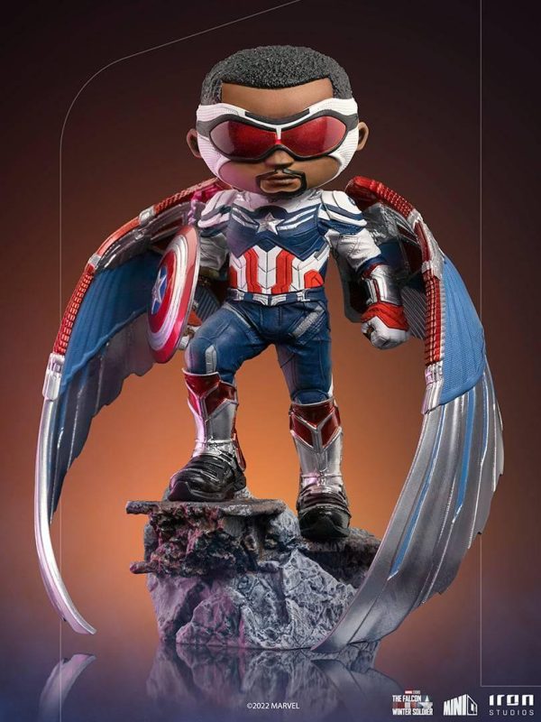 Iron Studios - The Falcon and the Winter Soldier - Captain America (Sam Wilson) MiniCo Figure For Cheap