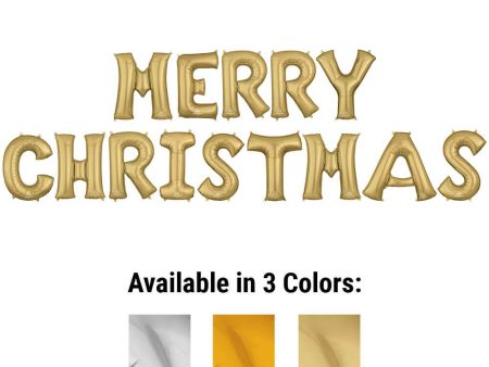 34 inch MERRY CHRISTMAS - ANAGRAM LETTERS KIT on Sale