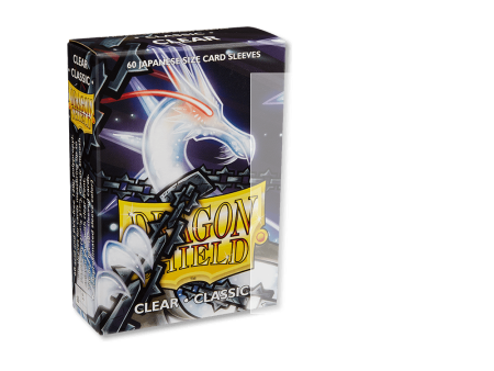 Dragon Shield - Classic Sleeves - Japanese Size - 60pk - Clear Discount