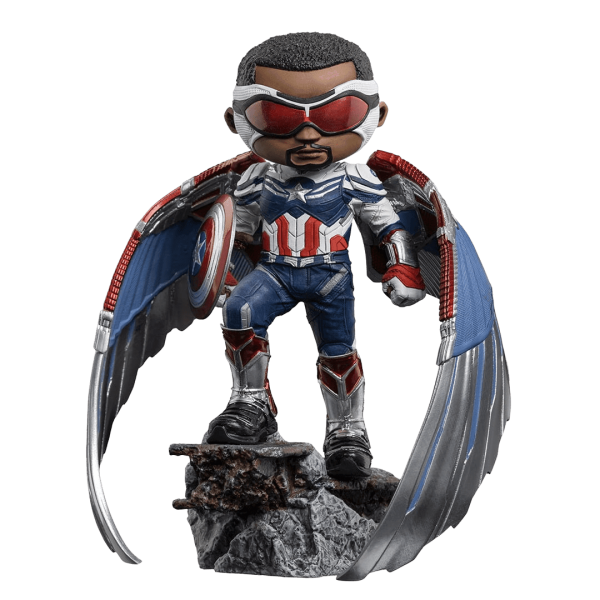 Iron Studios - The Falcon and the Winter Soldier - Captain America (Sam Wilson) MiniCo Figure For Cheap