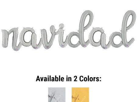 NAVIDAD - BETALLIC SCRIPT LETTERS KIT (AIR-FILL ONLY) Discount