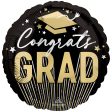 18 inch CONGRATS GRAD STRIPES & STARS Hot on Sale