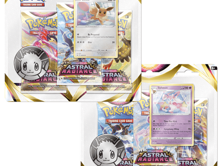 Pokemon TCG: Astral Radiance 3-Pack Blister - Eevee Sylveon For Discount